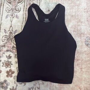 Athleta Girl Black Girls Tank Top with built in bra